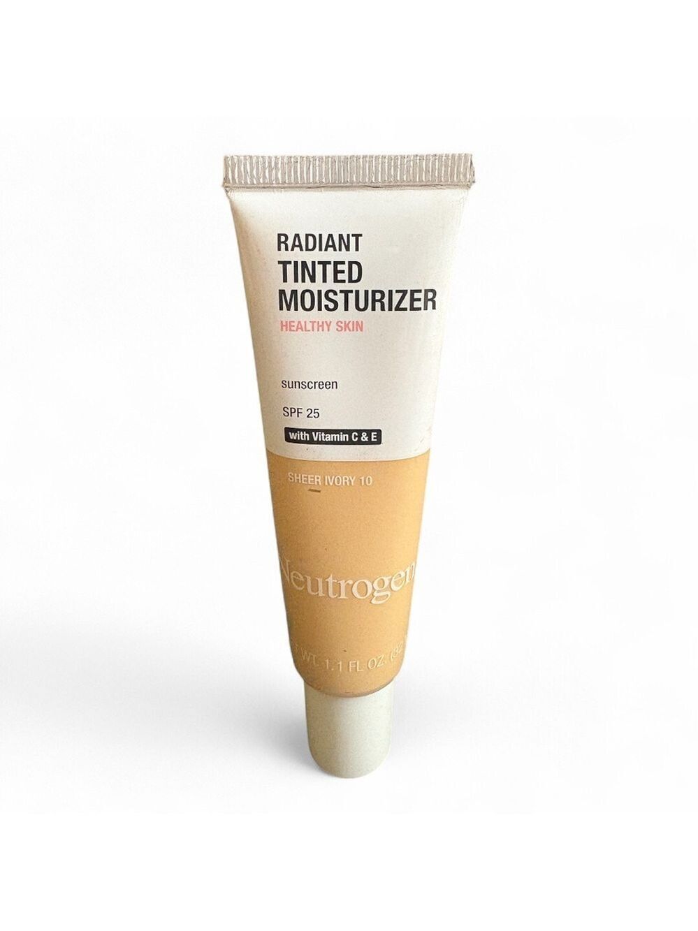 Neutrogena Radiant Tinted Moisturizer with SPF 25 in Sheer Ivory 10 NEW